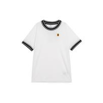Nike Court Heritage Tennis T-Shirt Lightweight Breathable Short Sleeve Men Tops White Black FN0319-101 XL