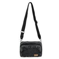 Retro denim bag student messenger bag literary lazy style shoulder bag versatile soft girl dancing small bag juoda