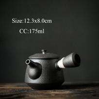 Vintage Japanese Style Ceramic Teapot Black Clay Kung Fu Tea Set A