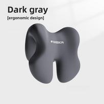 Memory Foam Office Chair Head Support Pillow for Computer Chairs Adjustable Headrest Nap Pillow for Sleeping & Working Removable 25x25x18cm tamsiai pilka spalva