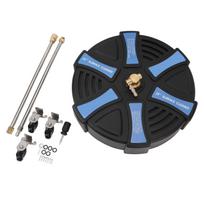 16 Inch Pressure Washer Surface Cleaner with 3 Wheels 3600PSI Stainless Steel Power Washer Accessory with 1 4 Inch