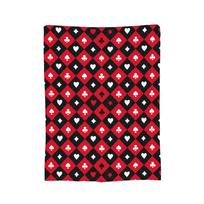 Poker Playing Card  Blankets Coral Fleece Plush Autumn/Winter  Portable Warm Throw Blankets for Sofa Car Quilt 30x40in