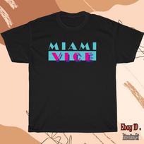 Nauji Marškinėliai Miami Vice Filmo Logotipas Vyriški Juodi/Pilki/Balti/Tamsiai Mėlyni Marškinėliai Dydis S-5XL Unisex Marškinėliai S
