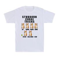 Stubborn Corgi Tricks Funny Corgi Dog Command slogan Sit Down Come Men's T-Shirt Unisex T-Shirt S