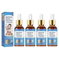 4x 30ml Botulino raukšlių šalinimo priemonė Momentinis veido serumas nuo senėjimo su retinoliu Odos stangrinimas