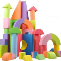 50 Pcs EVA Safe Soft Foam Building Blocks Kids Educational Construction Toy for Children Baby Intelligence Development