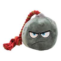 Plush Bombs Dog Chew Toy Bite Resistant Squeaky Stuffed Cartoon Bombs Cotton