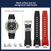 Quick Release Silicone Strap For Casio G-SHOCK MTG-B3000 Series Resin Rubber watch strap Stainless steel Adapters Connector For MTG-B3000