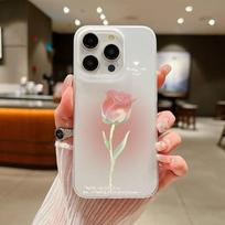Rose & Tulip mobile phone protective case For iPhone 17 16 15Pro Max 11 12 13 14Pro Plus shockproof & anti-fall cover iphone 14 Plus