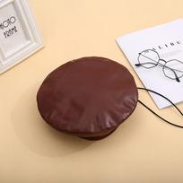 Korean Style Retro Beret Solid Color Flat Top Painter Hat Personality   Winter kava