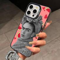 Art F-Frida Kahlo  Phone Case For iPhone 17,16,15,14,13,12,11 Plus,Pro Max,XS,Colorful Silver Phone case Funda Cover iPhone16e