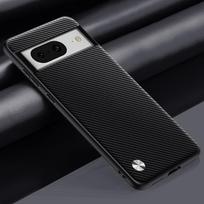 Prabangus PU odos dėklas „Google Pixel 8 Pro 8Pro“ dangteliui, silikoninis apsauginis telefono dėklas, skirtas „Google Pixel 6A 7A 6 7 Pro Pixel6 8A“ For Pixel 6A matinė juoda spalva