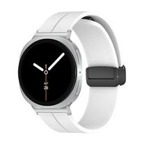 Sport Silicone For Samsung Galaxy watch 8 classic band 46mm Accessories Magnetic Bracelet Correa Galaxy watch 8 strap 44mm 40mm Galaxy watch 8 44mm balta