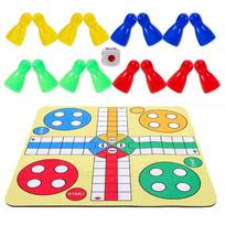 With Mouse Pad Flying Chess Interactive Toy Chessboard Toy Family Toy Ludo Chess Set  Kids Adults 1set