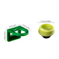 Adhesive Backing Reptile Feeding Dish Multi-Purpose Terrarium Bowl for Crested Gecko Leopard Gecko, Amphibian Food & Water Dish