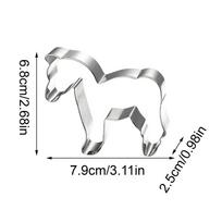 2026 Year of the Horse Cookie Cutter Set Stainless Steel Reusable Baking Molds for Holiday Cookies, Cake Decorating, Fondant