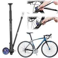400PSI Tire Air Inflator Portable Bicycle Pump with Gauge Bike Air Shock Pump Bike Hand Tire Pump Cycling Accessories
