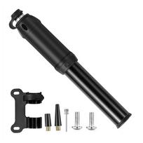 Mini Bike Pump Portable 2-in-1 Bicycle Hand Air Pumps High Pressure Ball MTB Road Bicycle Tire Inflator Schrader Presta Valve juoda