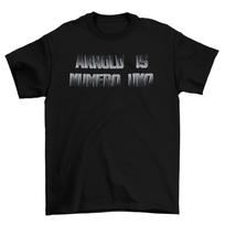 Arnold Is Numero Uno Mens T-Shirt Mens Womens Tees Top Bodybuilders Gym Fitness Muscle Retro Arnie 2XL