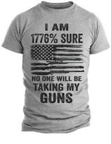 1776 Sure No One Is Taking My Guns Pro Gun USA Flag T-Shirt Mens Womens Tees Top Patriotic 1776 Flag M