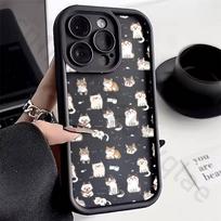 cat Silicone Case For iPhone 13 11 15 17 12 14 16 Pro Max 17 Air Plus SE Shockproof Soft Protective Cover iPhone12PROMAX