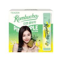 TEAZEN Pineapple Kombucha Korean Sparkling Fermented Tea Drink 30 Sticks 1box(30ea)