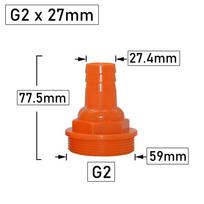 25/26/32/37/48/62/74/86mm Hose Barb Connector Thread Fittings Garden Irrigation Pipe Coupler With 1.2 1.5 2 2.5 3  Male Thread