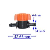 5pcs 4/7mm Hose Mini Valve 1/4  To 4mm 6mm Garden Tap Garden Drip Irrigation Coupler Pipe Connectors Water Valve