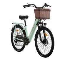 Cysum X-City Elektrinis dviratis Suaugusiems 250W Variklis 48V10.4AH Baterija 26  Stori Padangų Elektrinis Dviratis balta