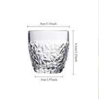 Creative 250ml/350ml High-end Crystal Glass Whisky Glass Cups Water Glass Juice Glass Holiday Gift Birthday Gifts for Friends 1pcs
