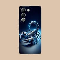 Golden Scorpio Mobile Phone Case for VIVO V60 V50 V40 V30 V29 V27 V25 V23 Pro Lite 5G Colorful Printing Cover Luxury Smartphone vivo V23e