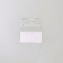 100PCS Transparent Plastic Hanging Tags Self-Adhesive Store Retail Hang Tabs  Retail Display 50x50mm/1.97x1.97in