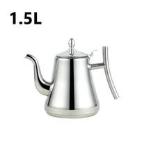1 Pcs Thickened Stainless Steel Teapot Kettle Kettle Hotel Restaurant Home Induction Cooker Flower Teapot Coffee Pot