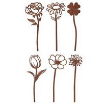 Creative 6-Piece Metal Garden Flower Stake Set - Perfect For Yard Decoration For Home Garden Tool Accessory China Mainland