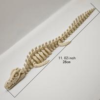 1pc Realistic Mosasaur Skeleton Replica Aquarium Decoration, Used for Fish Tank Decoration and Marine Reptile Display