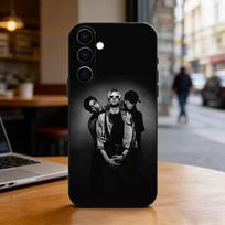 Nirvana Rock Band Phone Case Black Silicone Soft For Samsung Galaxy A73,A72,A71,A70,A53,A52,A51 Samsung a41
