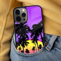 Summer Beach Sunset Palm Tree Soft Phone Case for iPhone 17 Air 16e Pro max 15 Pro 13 14 Plus 11 12 MagSafe Magnetic Coque iPhone 17Air