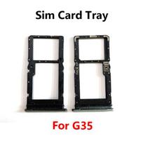 For Motorola Moto G35 Sim Card Slot Tray Holder Sim Card Reader Socket Replacement Parts G35 black