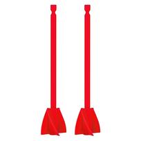 2/6/8Pcs Epoxy Resin Mixer Stirring Rod 38 Inch Paint Mixer Electric Drill Attachment ABS Plastic Paint Mixing Propeller Rod