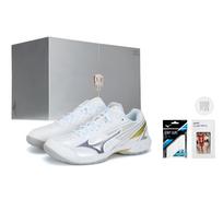 Mizuno Claw Badminton Shoes Women's Low Top White/silver/purple/gold 71GA265201 36