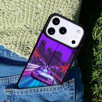 80s Retrowave Neon Palms Tree Phone Case Cover for IPhone 11 12 13 14 15 16e 17 Pro Max Coque for IPhone 17 Air iPhone Air