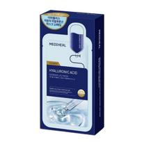 MEDIHEAL Derma Plus Low Molecular Hyaluronic Acid Mask 10-Pack Set Intense Hydrating Moisture Sheet Masks 22ml