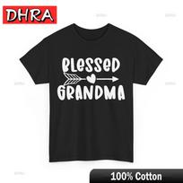 Grandma Shirt Blessed Grandma Grandmother Granny Women Cute Shirt Tshrits Women Chic Comfy T-Shirt Streetwear Back To School S įvairiaspalvis