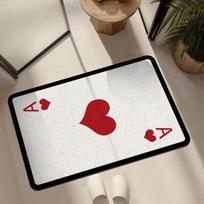 ZYCreative poker card design with a lucky theme, anti-slip and water-absorbent living room and bedroom carpet home decoration 60cm x 90cm