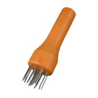 Meat Tenderizer Heavy Duty Kitchen Tool Wooden Stainless Steel Comfortable Grip for Tenderizing Beef Pork Chicken geltona