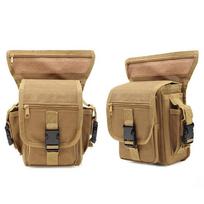 Multiple Pockets Drop Leg Bag Waterproof Cycling Waist Packs  Hiking Accessories chaki