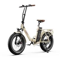 ONESPORT OT16 Max Adult Electric Bicycle 500W Motor 48V 18AH Battery, 20 inch All-Terrain Tire City Commuting Foldable Electric Bicyle smėlis