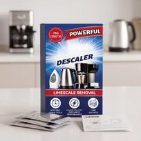 Multi Purpose Descaler Powder 75g Effective Limescale Removal for Coffee Machines Kettles Irons and Appliances Safe to Use One Size mėlyna