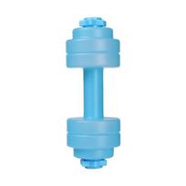 830ML Dumbbell Water Cup Max 1KG Fitness Water Bottle Funny Water-filled Dumbbells  Office mėlyna