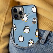 Cartoon Penguin Soft Phone Case for iPhone 17 Air 16e Pro max 15 Pro 13 14 Plus 11 12 MagSafe Magnetic Coque iPhone 14pro max